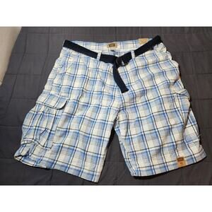 The Foundry Big & Tall Striped Shorts Size 44 NWT Blue White Seersucker Style
